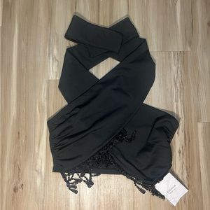 Fringe cross body crop top